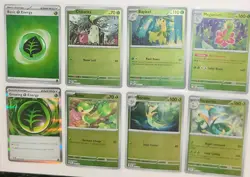 Pokemon TCG Grass Evolution Rev Holo Lot - Chikorita Meganium Snivy Serperior - Image 2