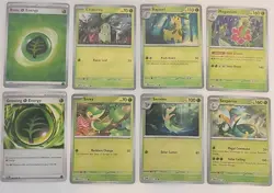 Pokemon TCG Grass Evolution Rev Holo Lot - Chikorita Meganium Snivy Serperior - Image 3