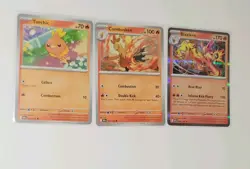 Pokemon TCG Torchic Evolution Line – Blaziken Holo / Combusken / Torchic NM - Image 3