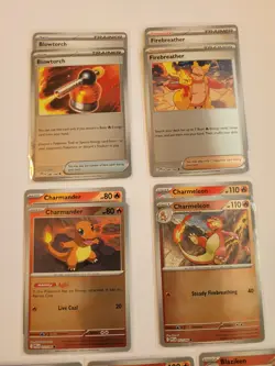 Pokemon TCG Playable Fire Deck Core Mini Charmander Charmeleon + Blaziken Line - Image 2