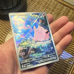 Pokemon Lillie's Clefairy EX 190 HP 184/159 Journey Together Special Rare Holo - Image 2