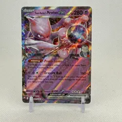 Pokemon TCG Team Rocket's Mewtwo ex Holo /182, Destined Rivals, Double Rare - Image 1