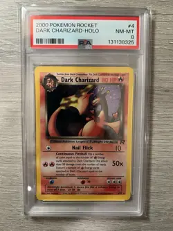 Pokemon TCG Dark Charizard Holo Rare 2000 4/82 - PSA 8 🔥 - Image 1