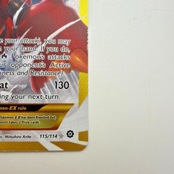 Volcanion EX 115/114 Secret Rare Full Art Steam Siege Pokemon TCG NM/M 2016 - Image 2