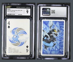 Graded CGC 9 Pokemon Playing Card Swablu 4 Spades Black 2 Deck 2012 - Image 1