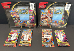 Pokemon Mega Evolution LOT of 2 Tech Stickers + Boosters | 10 Boosters | 189700 - Image 1