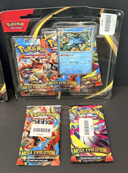 Pokemon Mega Evolution LOT of 2 Tech Stickers + Boosters | 10 Boosters | 189700 - Image 3
