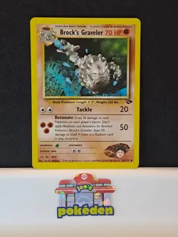 Brock's Graveler 34/132 Gym Challenge Regular Pokemon TCG NM-LP - Image 1