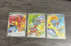 Pokemon TCG First Partner Illustration Collection Series 1 Kanto GEN 1 Starters - Image 1