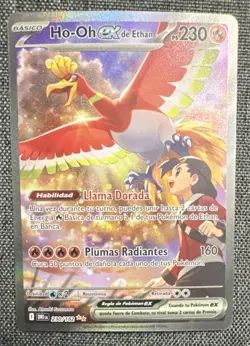 SPANISH Pokemon Ethan's Ho-Oh EX 230/182 Destined Rivals Holo Special Rare - Image 1