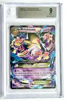 M Alakazam EX Holo 26/124 2016 Pokemon XY Fates Collide RARE BGS 9 Mint 💎 - Image 1