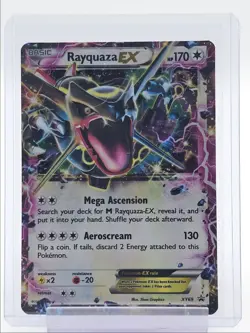 RAYQUAZA EX 2015 POKEMON XY BLACK STAR PROMO HOLO #XY69 Q3873 - Image 1
