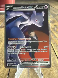 Team Rocket's Mewtwo ex 281/217 SIR Ascended Heroes Pokemon TCG NM 🔥👍😳 - Image 1
