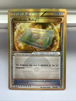 Weakness Policy - 164/160 Primal Clash XY Secret Rare Pokemon - Image 1