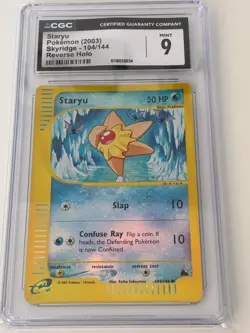Staryu CGC 9 Skyridge 103 Reverse Holo Common Pokemon - Image 1