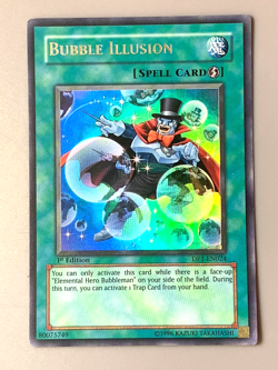 yugioh Bubble Illusion DP1-EN024 1st Edition Ultra rare near mint - Image 2
