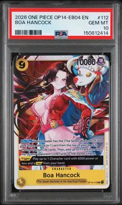2026 ONE PIECE OP14-EB04-THE AZURE SEA'S SEVEN #112 BOA HANCOCK PSA 10 - Image 1