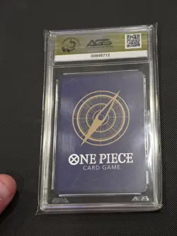 2025 One Piece Japanese OP13 Rare Alternate Art OP13-065 Shanks AGS 10 - Image 2