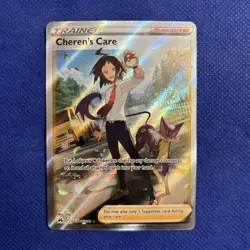 Pokemon Card Cheren's Care GG58/GG70 Crown Zenith Galarian Gallery - NM - Image 1