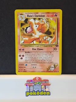 Pokemon Blaine's Charmeleon Uncommon Card Gym Challenge 31/132 NM Condition - Image 1