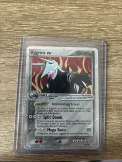 Pokemon TCG Aggron EX 89/100 EX Crystal Guardians 2006 Holo Rare Card - Image 1