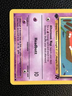 Pokemon TCG Slowpoke Team Rocket 67/82 Common Card WOTC 2000 LP - Image 3