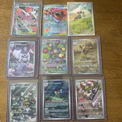 Pokemon 9 Card Full Art, Illustration Rare Lot- Awesome Condition As Shown - Image 1