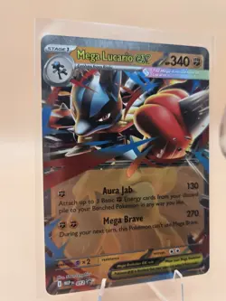 Mega Lucario EX 012 Me: Mega Evolution Promo Holo Pokemon Card NM - Image 2