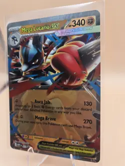 Mega Lucario EX 012 Me: Mega Evolution Promo Holo Pokemon Card NM - Image 3