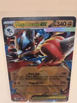Mega Lucario EX 012 Me: Mega Evolution Promo Holo Pokemon Card NM - Image 4