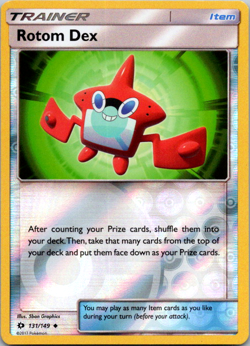 Pokemon Card - SM - Sun & Moon Rotom Dex 131/149 Reverse Holo - NM - Image 1