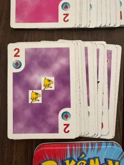 Pokemon Playing Cards In A Tin 1999 Nintendo Bicycle Vintage 52 cards - Image 5