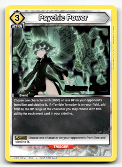 Psychic Power UEPR/OPM-1-031 Uncommon UE06BT: One Punch Man Release Event Cards - Image 1