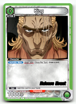 King (039) UEPR/OPM-1-039 Normal Common UE06BT: One Punch Man Release Event Card - Image 1