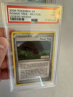 2006 Pokemon - Power Tree Reverse Holo Trainer EX Legend Maker 76/92 PSA 9 Mint! - Image 4