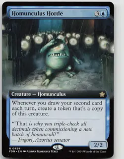 Magic: The Gathering Homunculus Horde (Extended Art) 454 R Foundations NM - Image 1