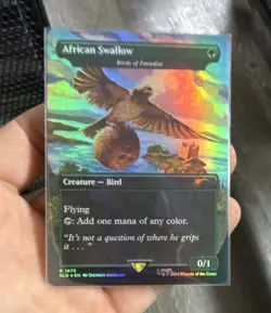 Magic: The Gathering Birds of Paradise African & European Swallow SLD Foil - Image 1