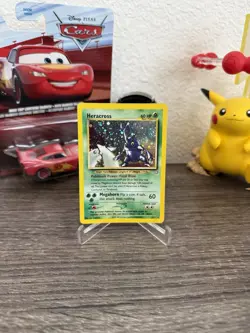 Heracross 6/111 Neo Genesis Holo w/ Swirl Pokemon Card 💫 LP/NM - Image 1
