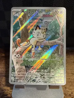 Pokemon Meowth IR #106/094 Phantasmal Flames Illustration Rare NM/M TCG - Image 1