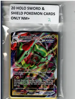 20 HOLO SWORD & SHIELD POKEMON CARDS NO COMMONS NM+ (2) - Image 1