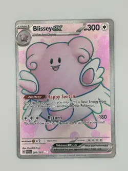 Blissey EX 201/167 Twilight Masquerade Ultra Rare Full Art Pokemon TCG - Image 1