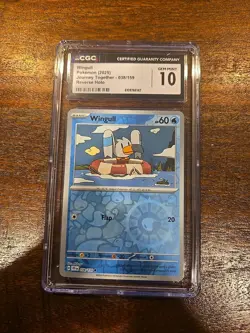 Wingull 038/159 Reverse Holo Pokemon TCG Journey Together Card CGC 10 Gem Mint - Image 1