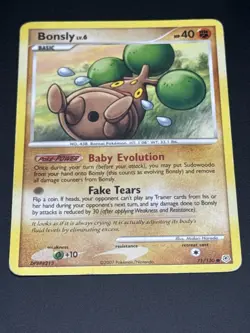 Pokemon TCG 2007 Diamond & Pearl Card -- Bonsly 71/130 - Image 3