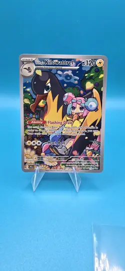 Pokemon TCG Iono's Kilowattrel Card Journey Together IR 163/159 - Image 1