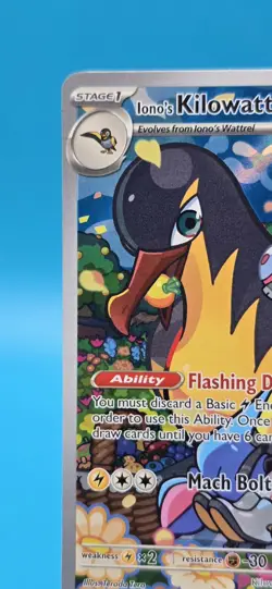 Pokemon TCG Iono's Kilowattrel Card Journey Together IR 163/159 - Image 2