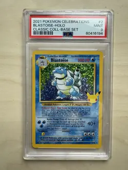 2021 Pokemon SWSH Celebrations Blastoise Classic Collection 2/102 PSA 9 - Image 1