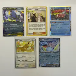 Pokemon Card Lot (5 Cards) - Vintage Modern Hyper Ultra IR SIR Reverse Holo Rare - Image 1