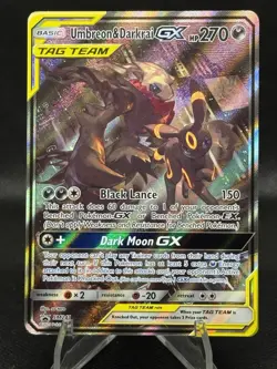 Pokemon TCG Umbreon & Darkrai Tag Team GX SM241 Promo - Image 1