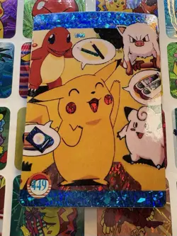 Pokemon Pikachu Vintage Pocket Monsters Vending HOLO Prism Sticker Nintendo 98 - Image 3