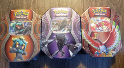 3 Tin Set Necrozma, Ho-Oh, Marshadow GX Mysterious Powers Sealed Pokemon TCG - Image 1